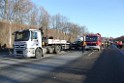 VU LKW A 1 Rich Saarbruecken kurz vorm AK Leverkusen TA P01